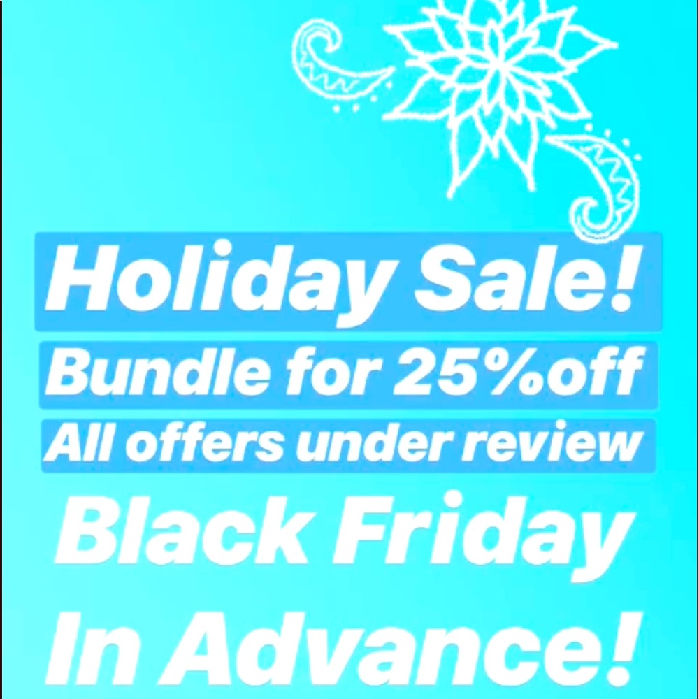 OFFERS AND BUNDLES WELCOMED
